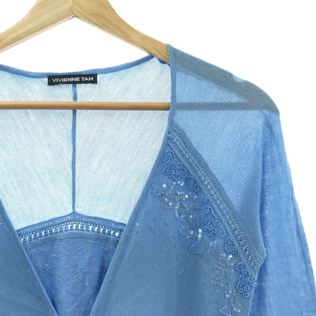 VIVIENNE TAM / ヴィヴィアンタム ビジュー 装飾 ニット カーディガン