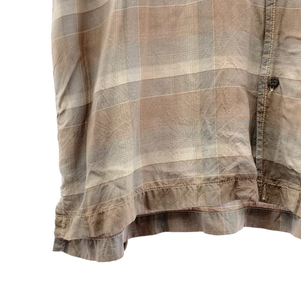 REMI RELIEF / レミレリーフ レーヨン チェック 半袖シャツ