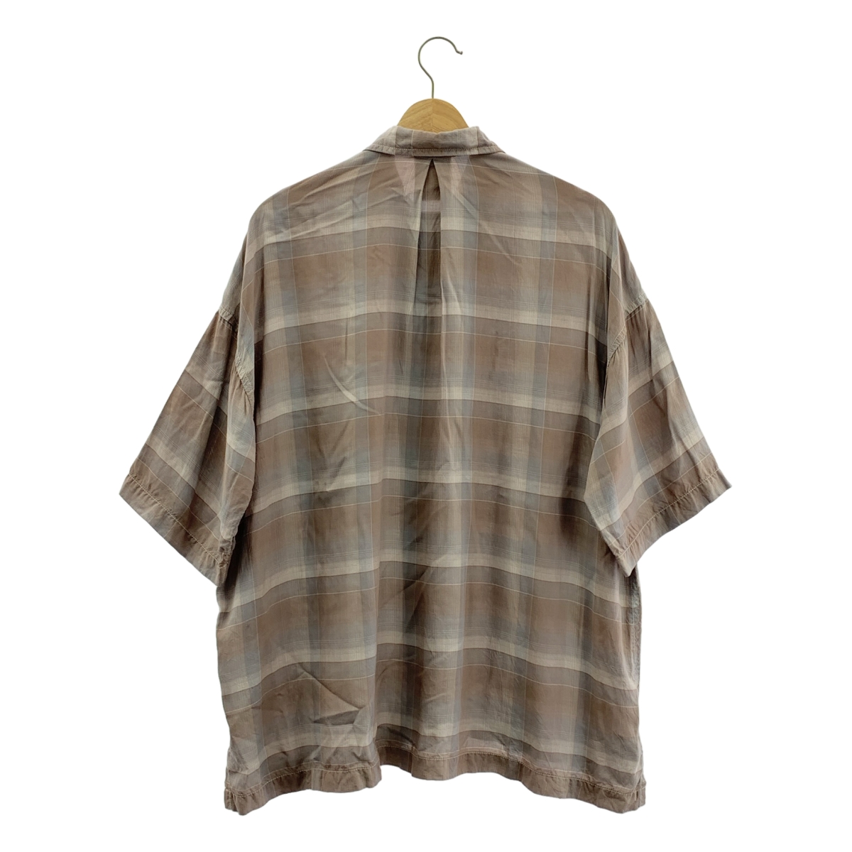 REMI RELIEF / レミレリーフ レーヨン チェック 半袖シャツ
