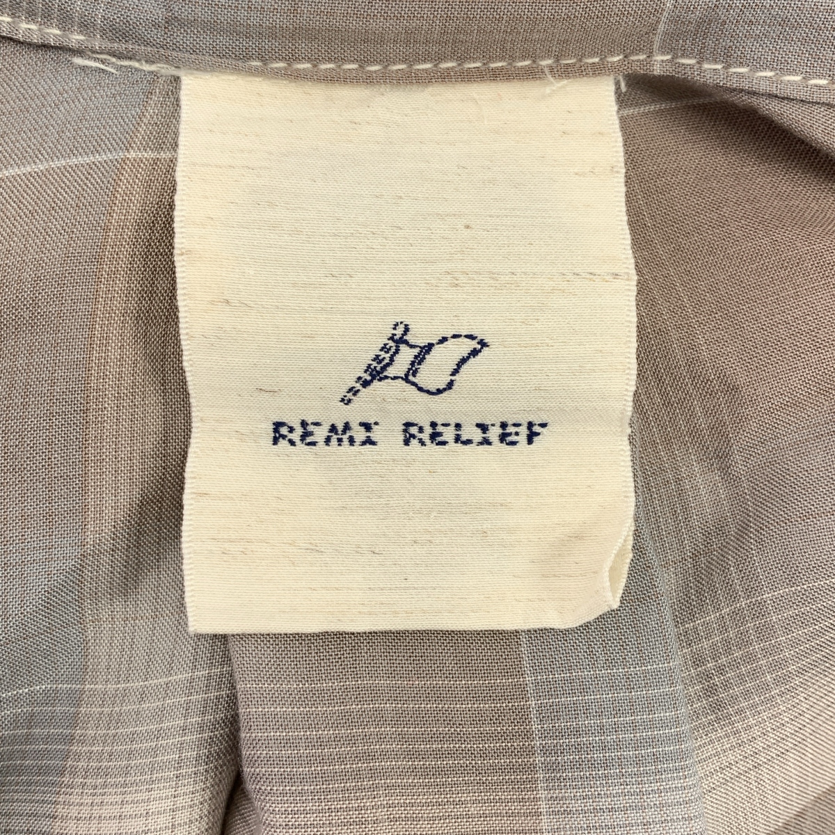 REMI RELIEF / レミレリーフ レーヨン チェック 半袖シャツ