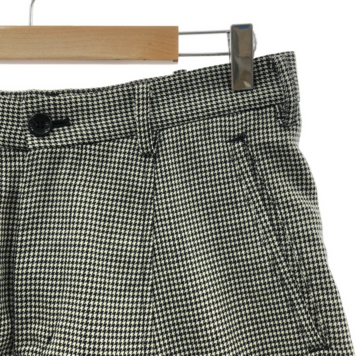 BLACK COMME des GARCONS / ブラックコムデギャルソン 千鳥柄 ウール サルエルショートパンツ