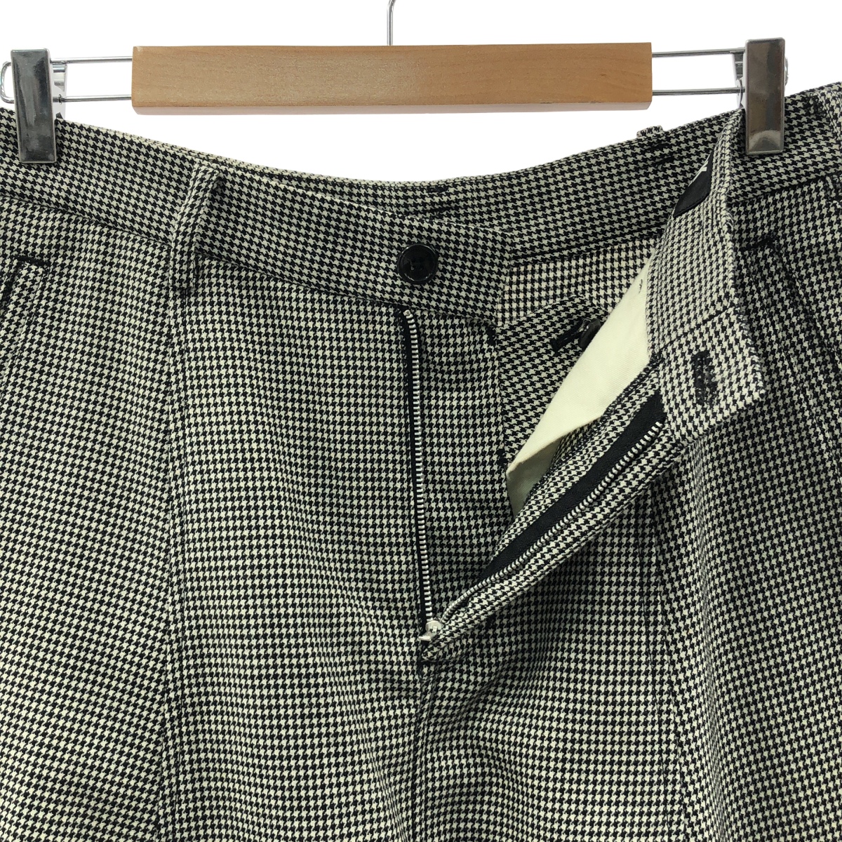 BLACK COMME des GARCONS / ブラックコムデギャルソン 千鳥柄 ウール サルエルショートパンツ