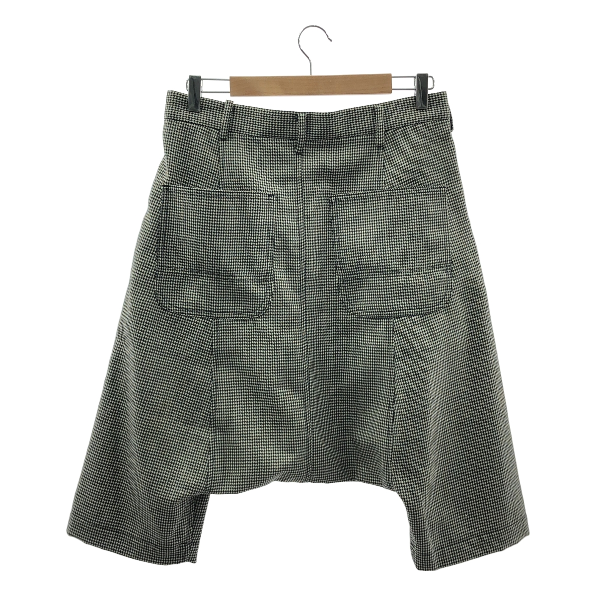 BLACK COMME des GARCONS / ブラックコムデギャルソン 千鳥柄 ウール サルエルショートパンツ