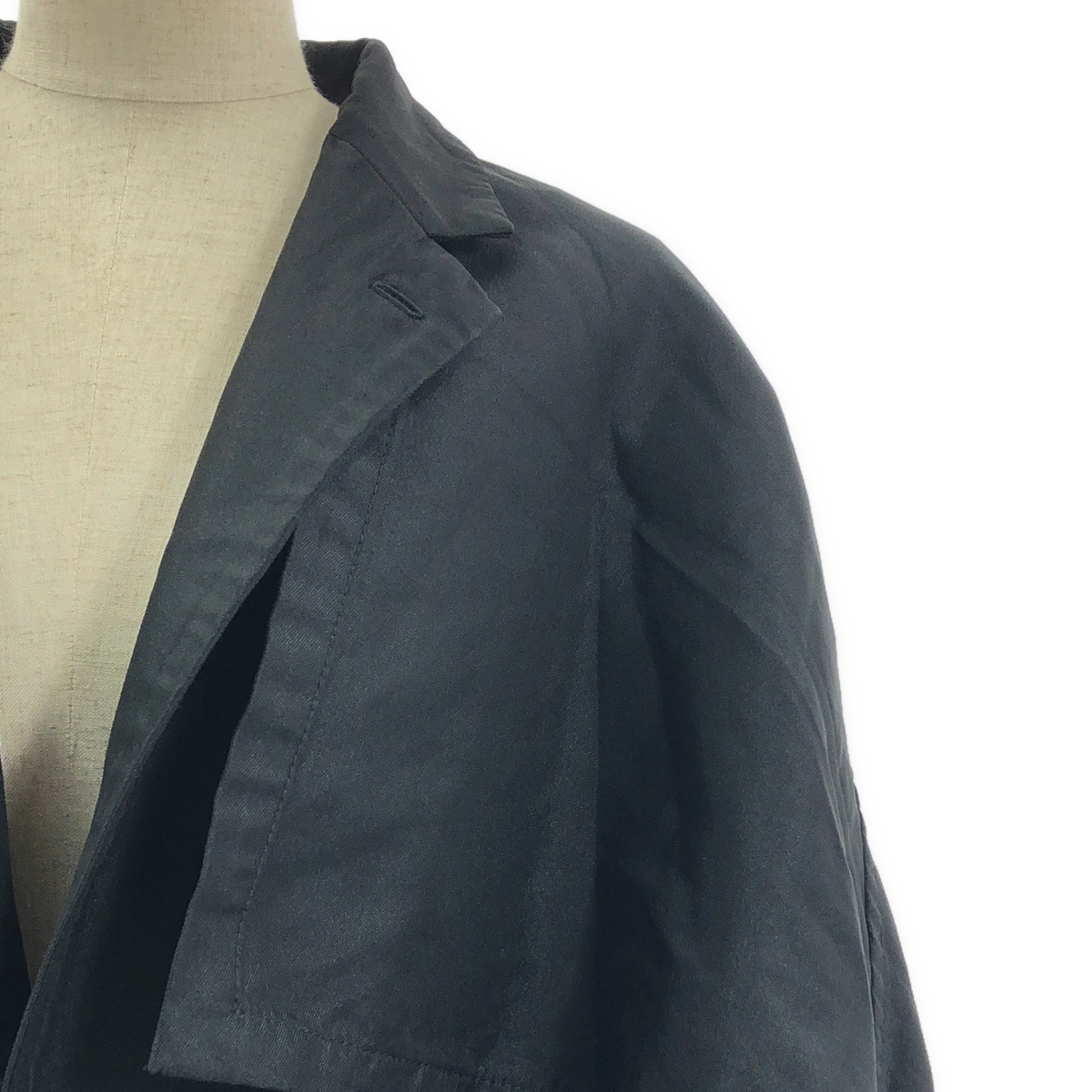 COMME des GARCONS HOMME PLUS / コムデギャルソンオムプリュス 色の抵抗期 / ポリエステル縮絨 後染 マント ジャケット