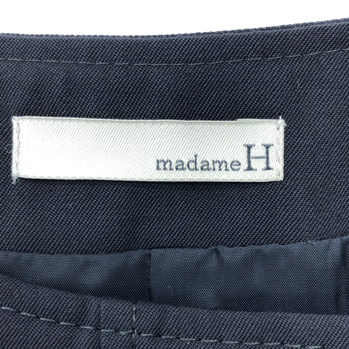 その他 前開き クルーネック ウール ワンピース