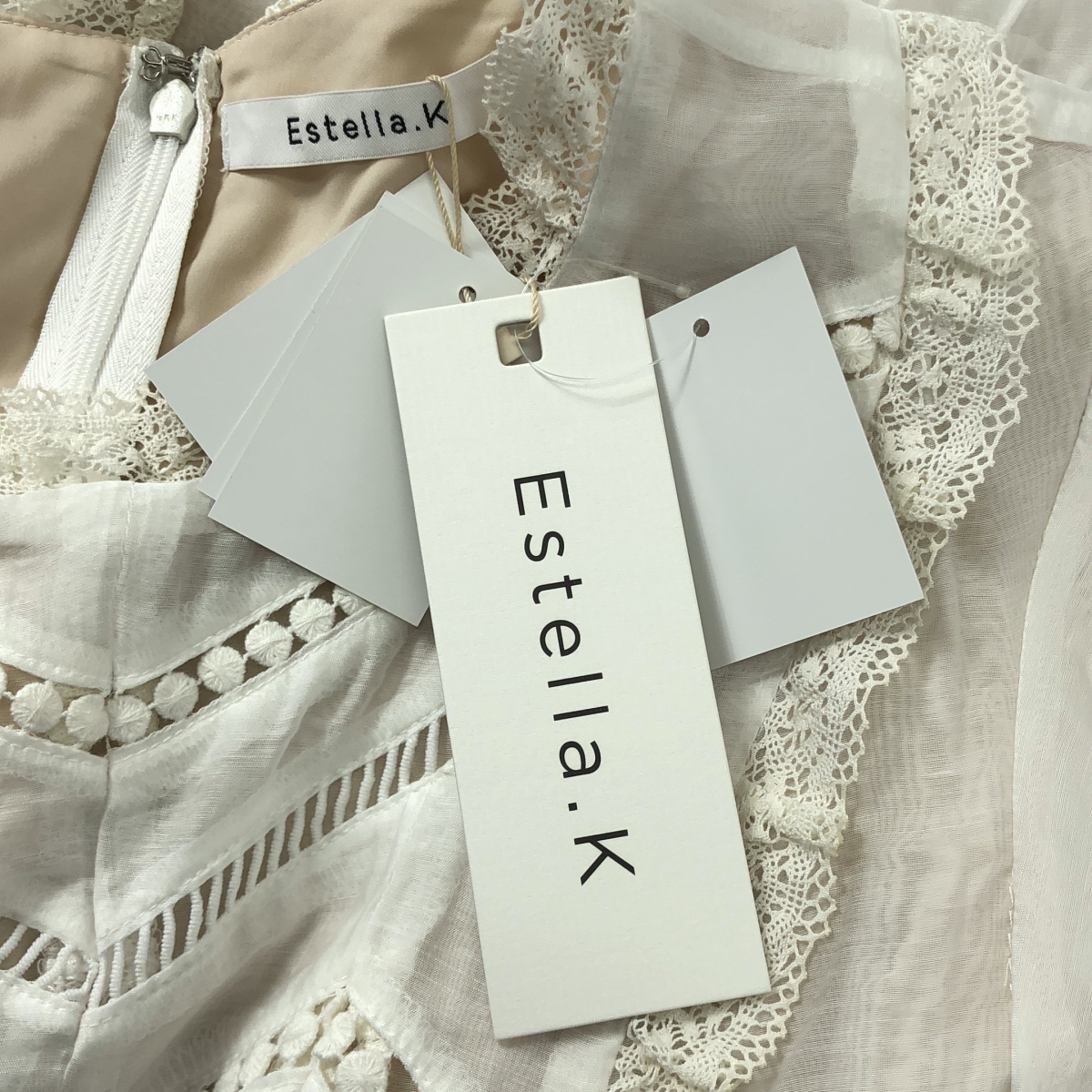 その他 Amalia Dress レース切替 センシティブ ミニドレス ワンピース