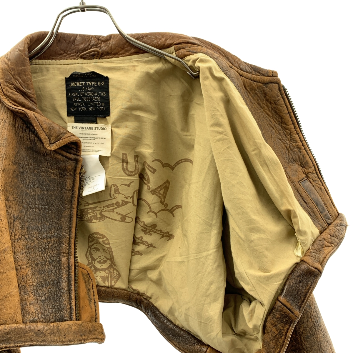 AVIREX / アヴィレックス THE VINTAGE STUDIO / レザー ショートジャケット