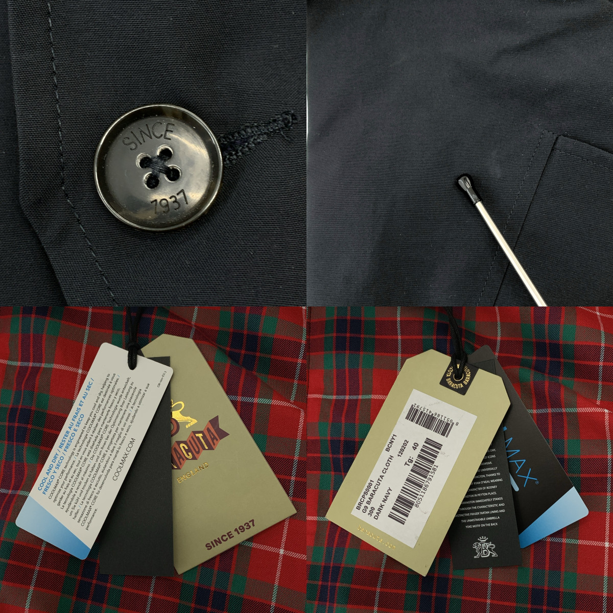 BARACUTA / バラクータ G9 スウィングトップ ハリントン ジャケット ブルゾン