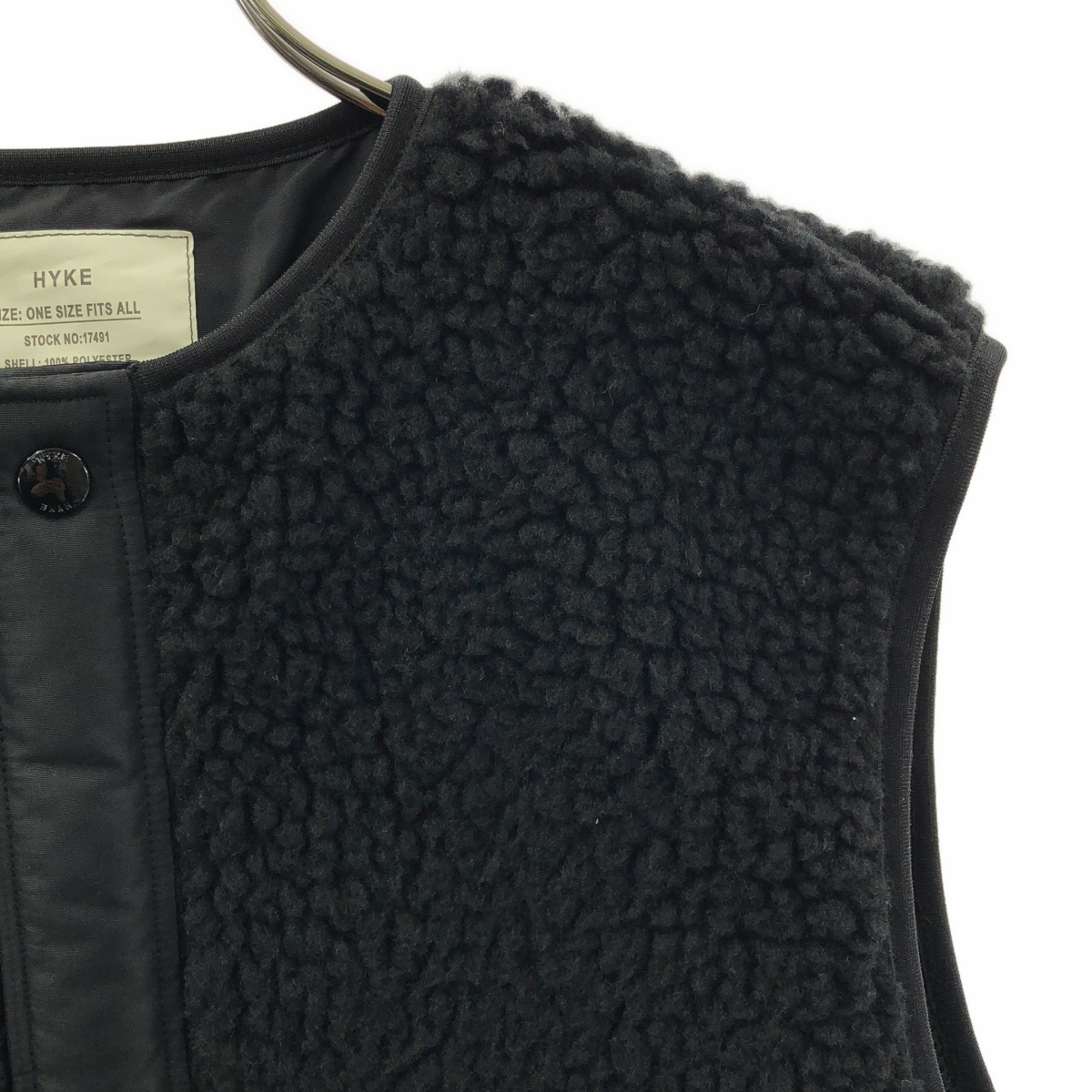 HYKE / ハイク FAUX SHEARING VEST ボア ベスト