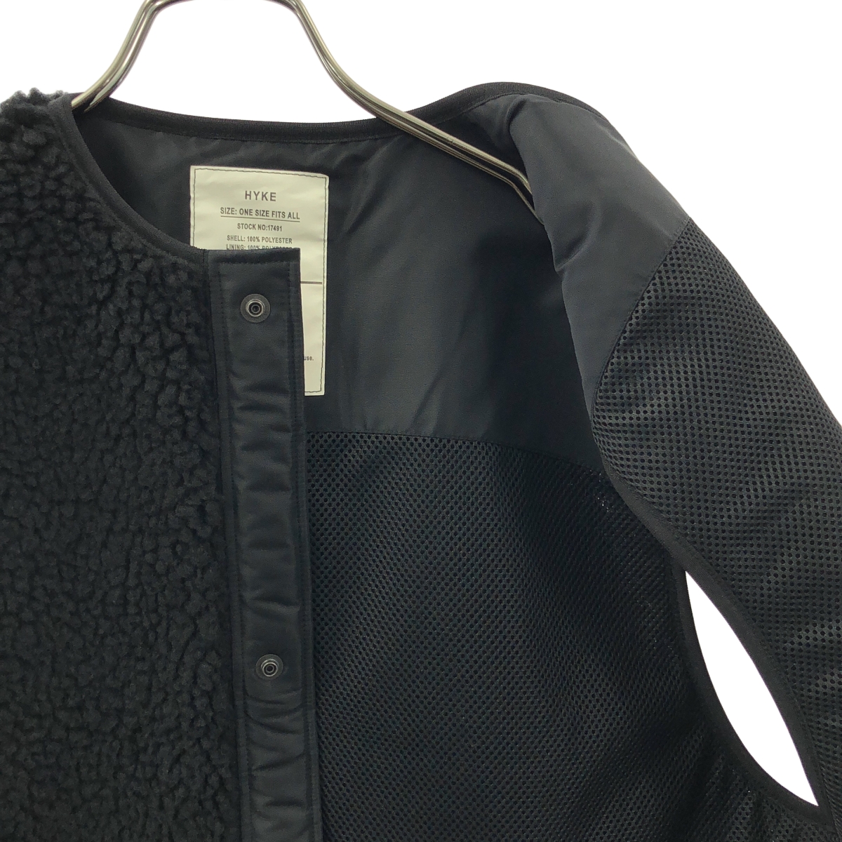 HYKE / ハイク FAUX SHEARING VEST ボア ベスト