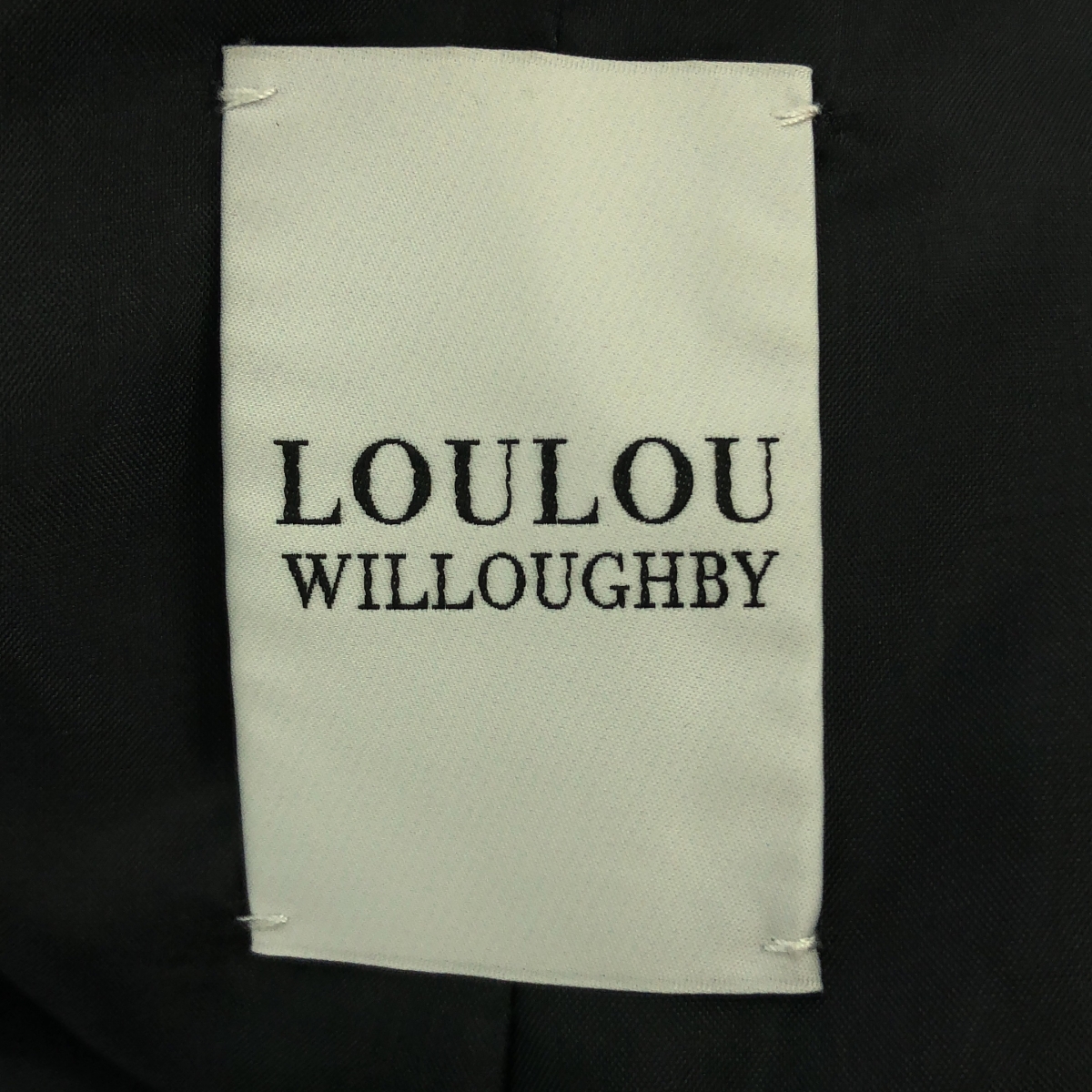 Loulou Willoughby / ルルウィルビー 金ボタン ピークドラペル ジレ ベスト