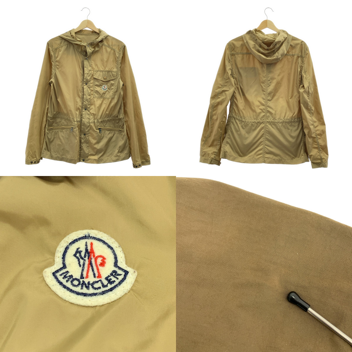 MONCLER / モンクレール ROY GIUBBOTTO インナーアウター付き ナイロン フーデッド ミリタリージャケット