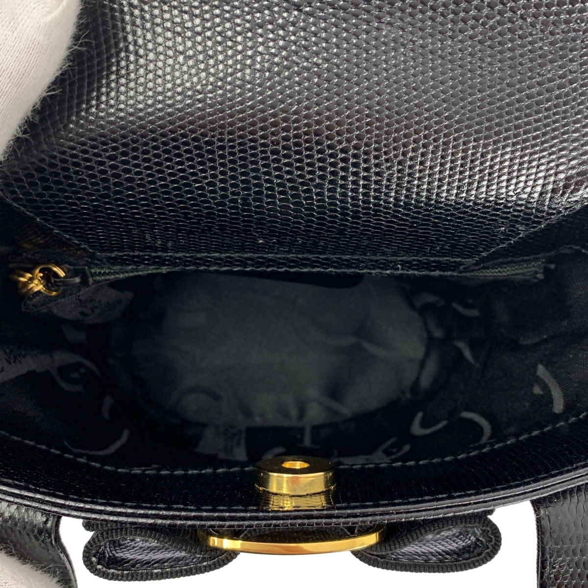 Salvatore Ferragamo / サルヴァトーレフェラガモ レザー ヴァラリボン バケツ ハンド バッグ / ロゴ総裏地