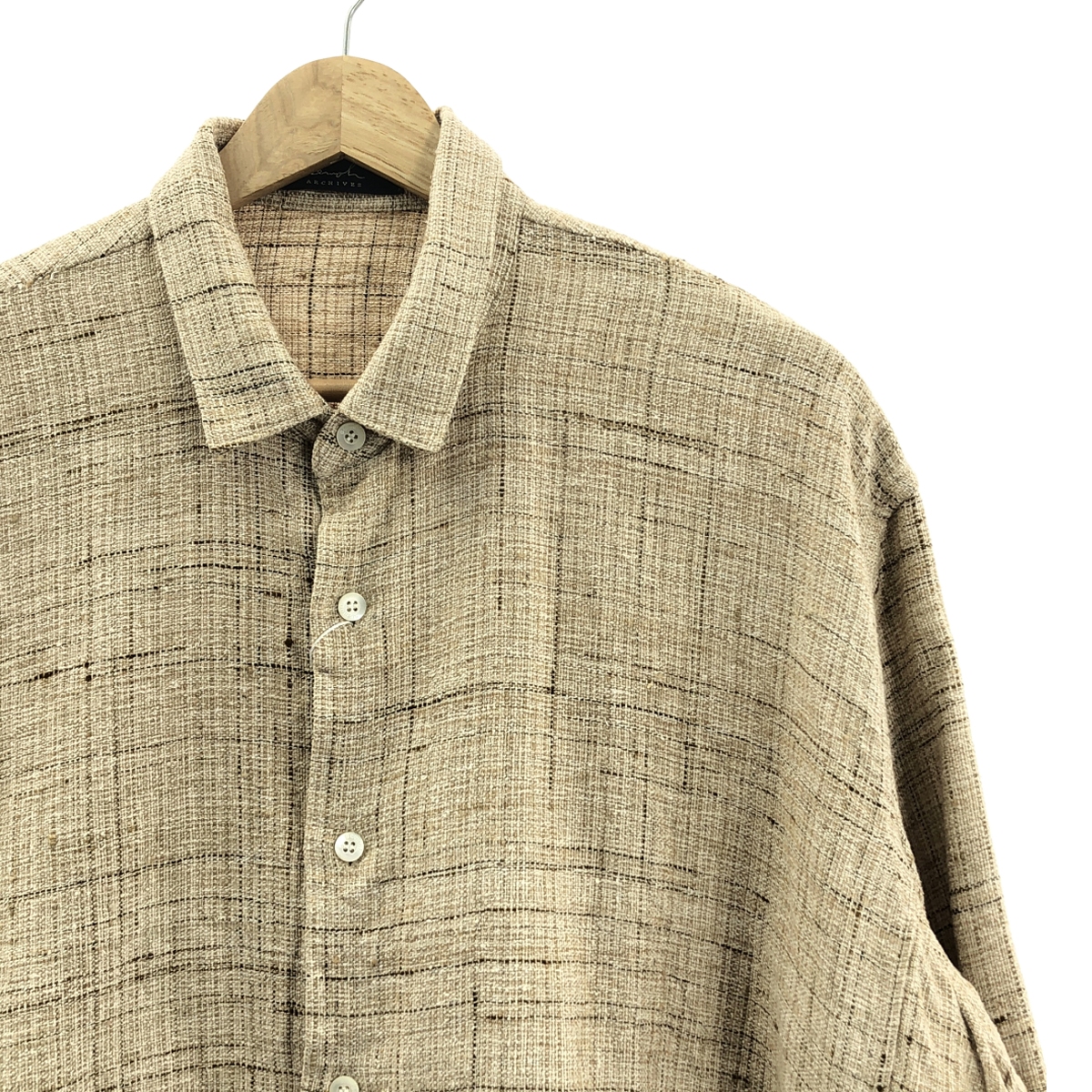 semoh / セモー ワイド シルク 長袖 シャツ