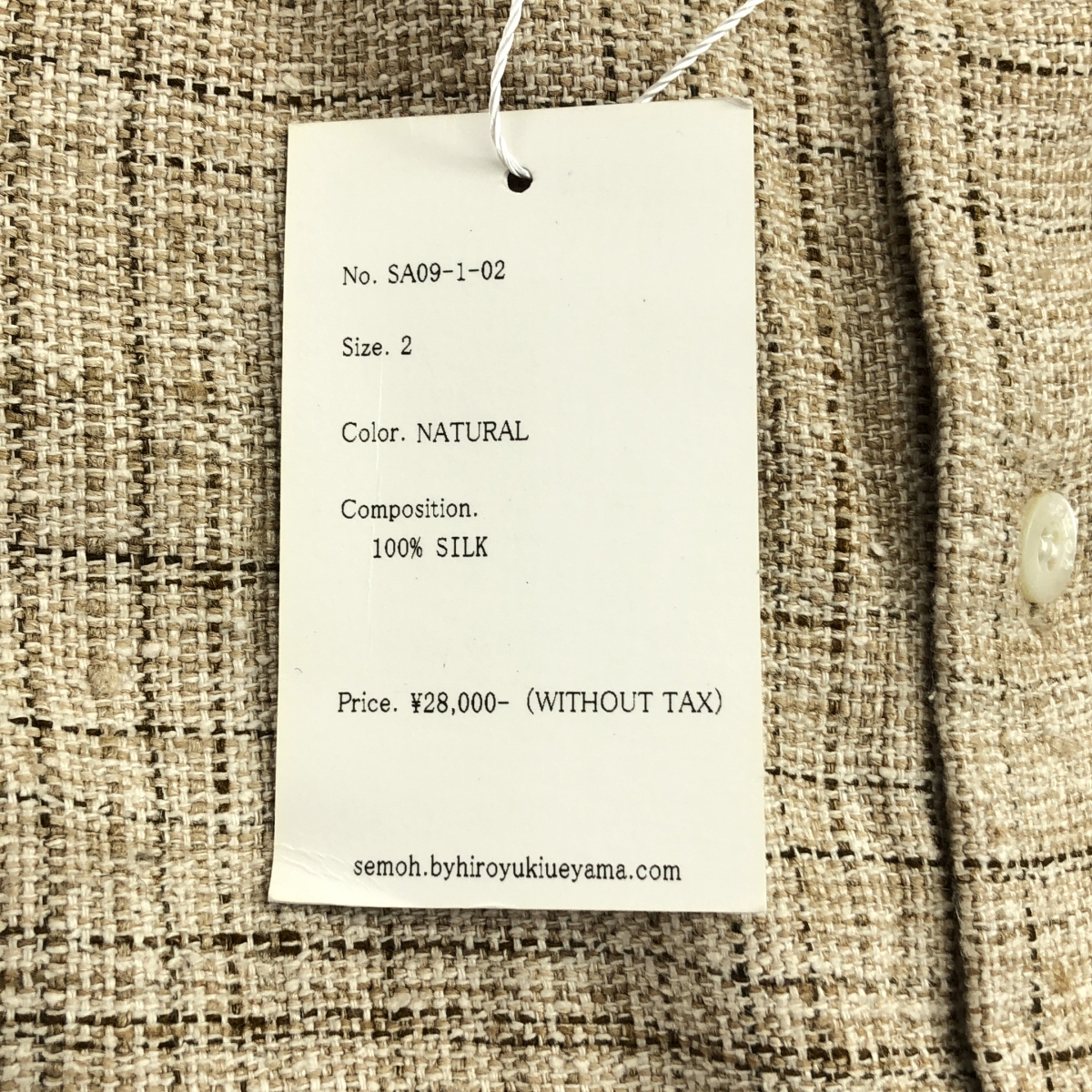 semoh / セモー ワイド シルク 長袖 シャツ