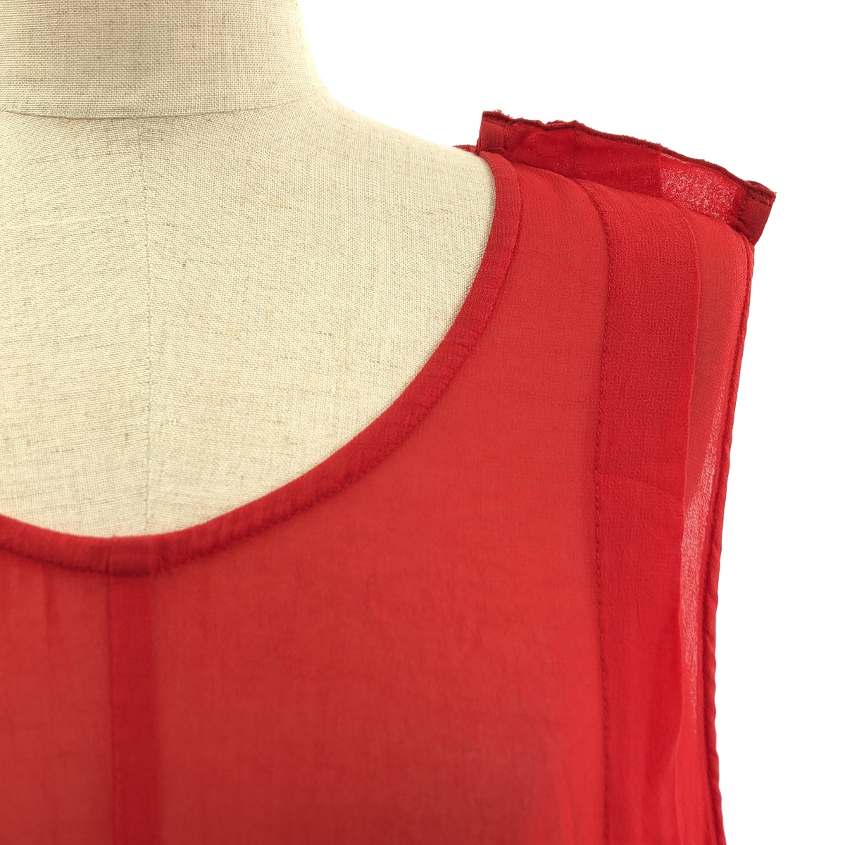 LIMI feu / リミフゥ インサイドアウト シアー ドレス ワンピース