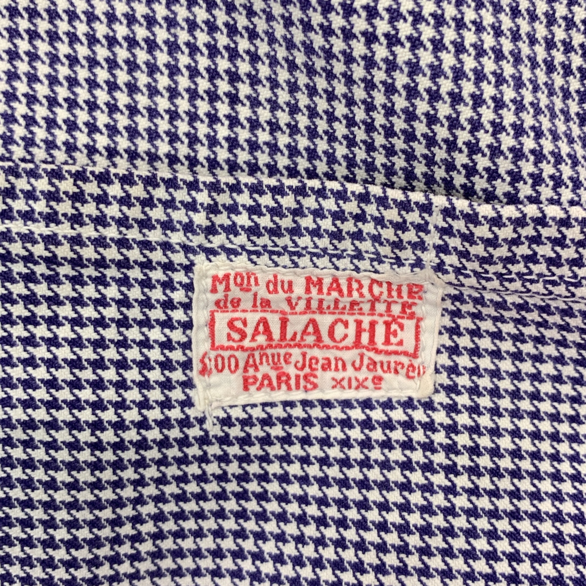 VINTAGE / ヴィンテージ古着 30s SALACHE社製 千鳥格子柄 コックジャケット