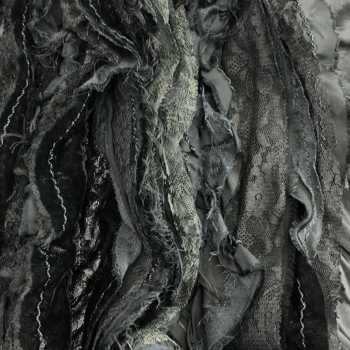 tricot COMME des GARCONS / トリココムデギャルソン レース フリル装飾 カットオフ ラップ スカート