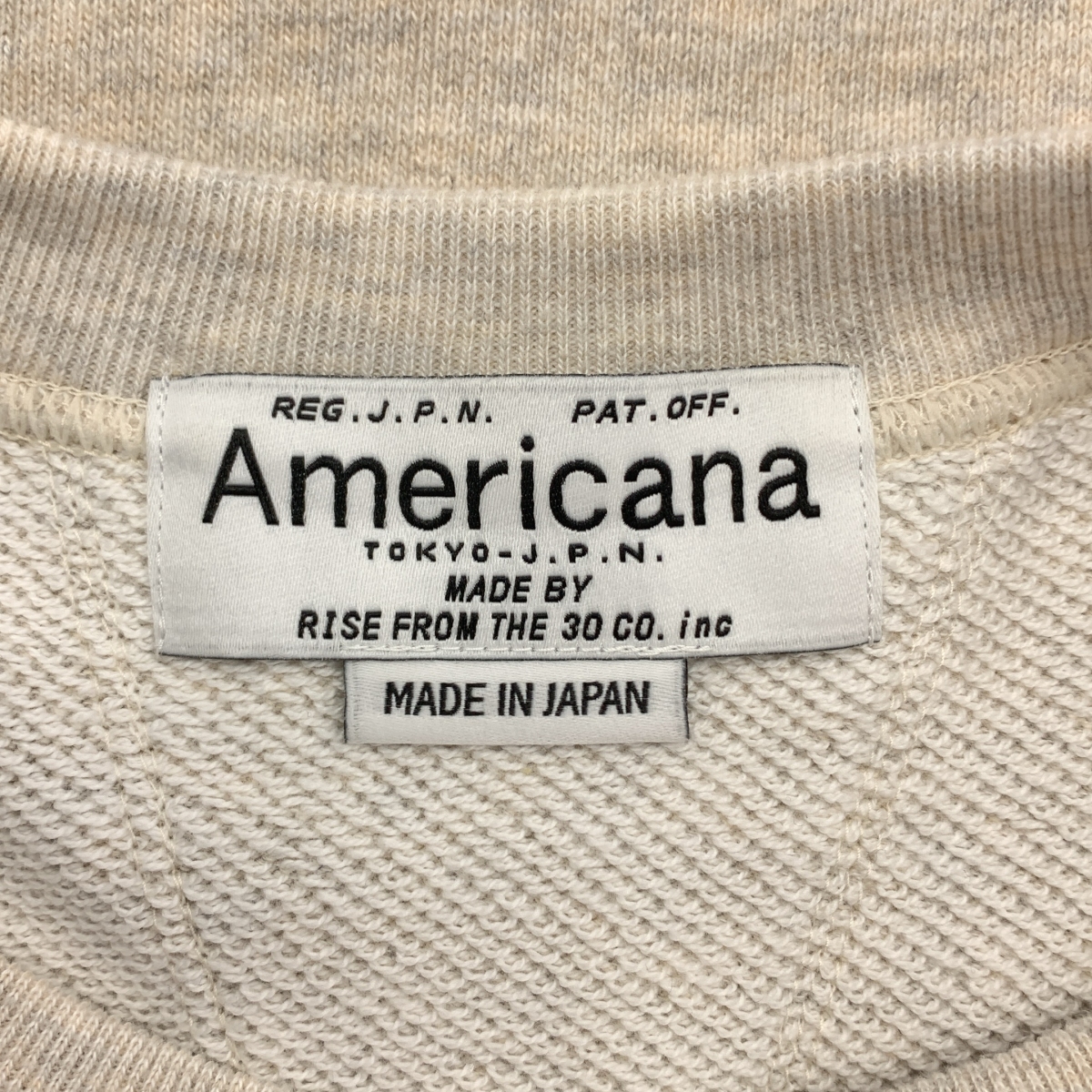 Americana / アメリカーナ BEAUTY&YOUTH リバースウィーブ ロゴ トレーナー