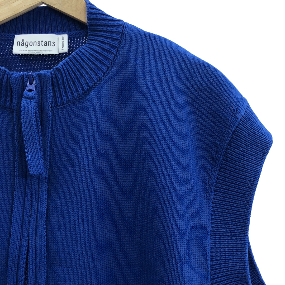 nagonstans / ナゴンスタンス zip cropped vest クロップド ニット ベスト
