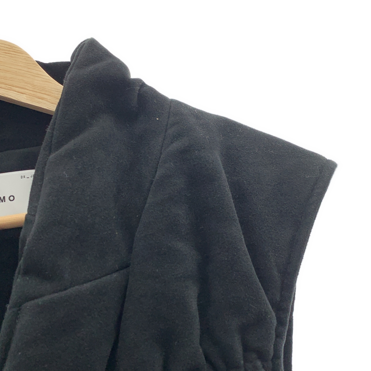 SOUMO / ソウモ モールスキン ギャザー ベルテッドベスト