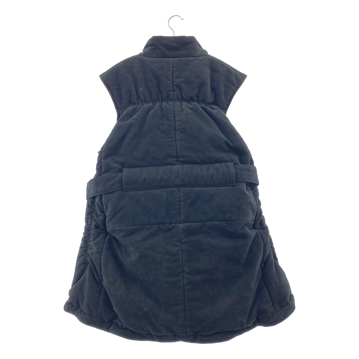 SOUMO / ソウモ モールスキン ギャザー ベルテッドベスト