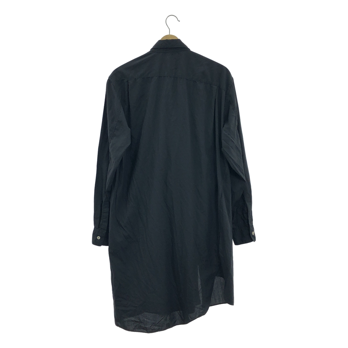 COMME des GARCONS HOMME PLUS / コムデギャルソンオムプリュス 捻じれ ポリエステル フリル ロングシャツ