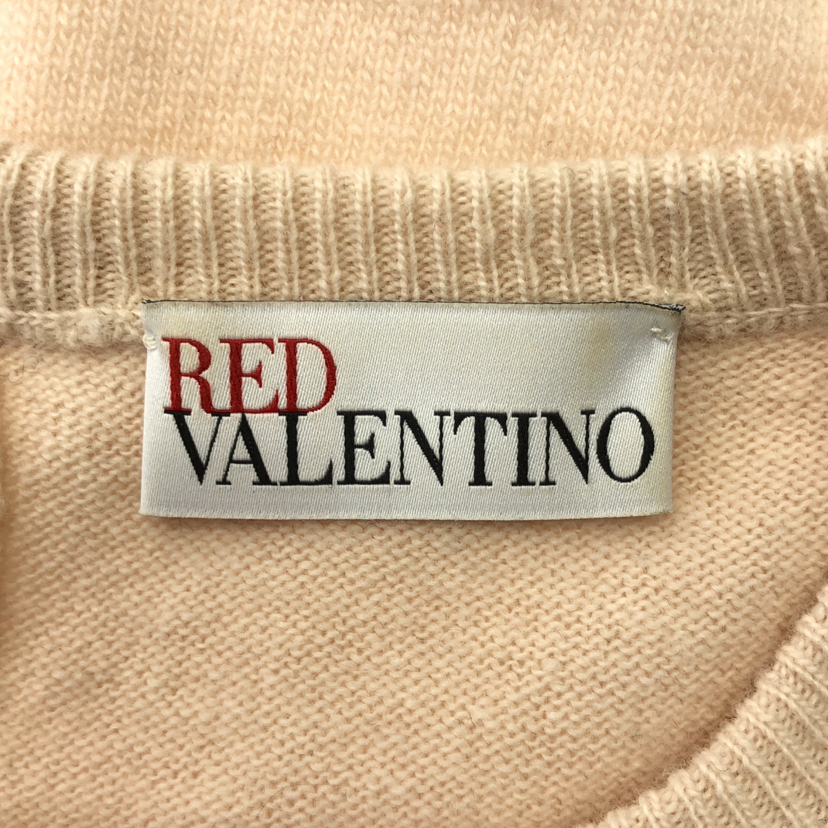 RED VALENTINO / レッドヴァレンティノ フラワー刺しゅう レース 切替 ウールニット