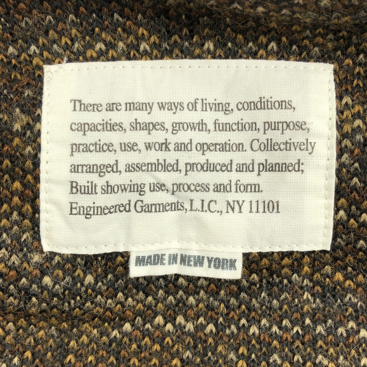 Engineered Garments / エンジニアドガーメンツ Long Sleeve Hoody Melange Knit メランジニット パーカー