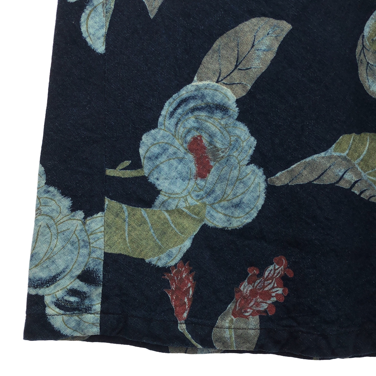 45r / フォーティファイブアール 花柄 リーフ プリント ロング フレアスカート