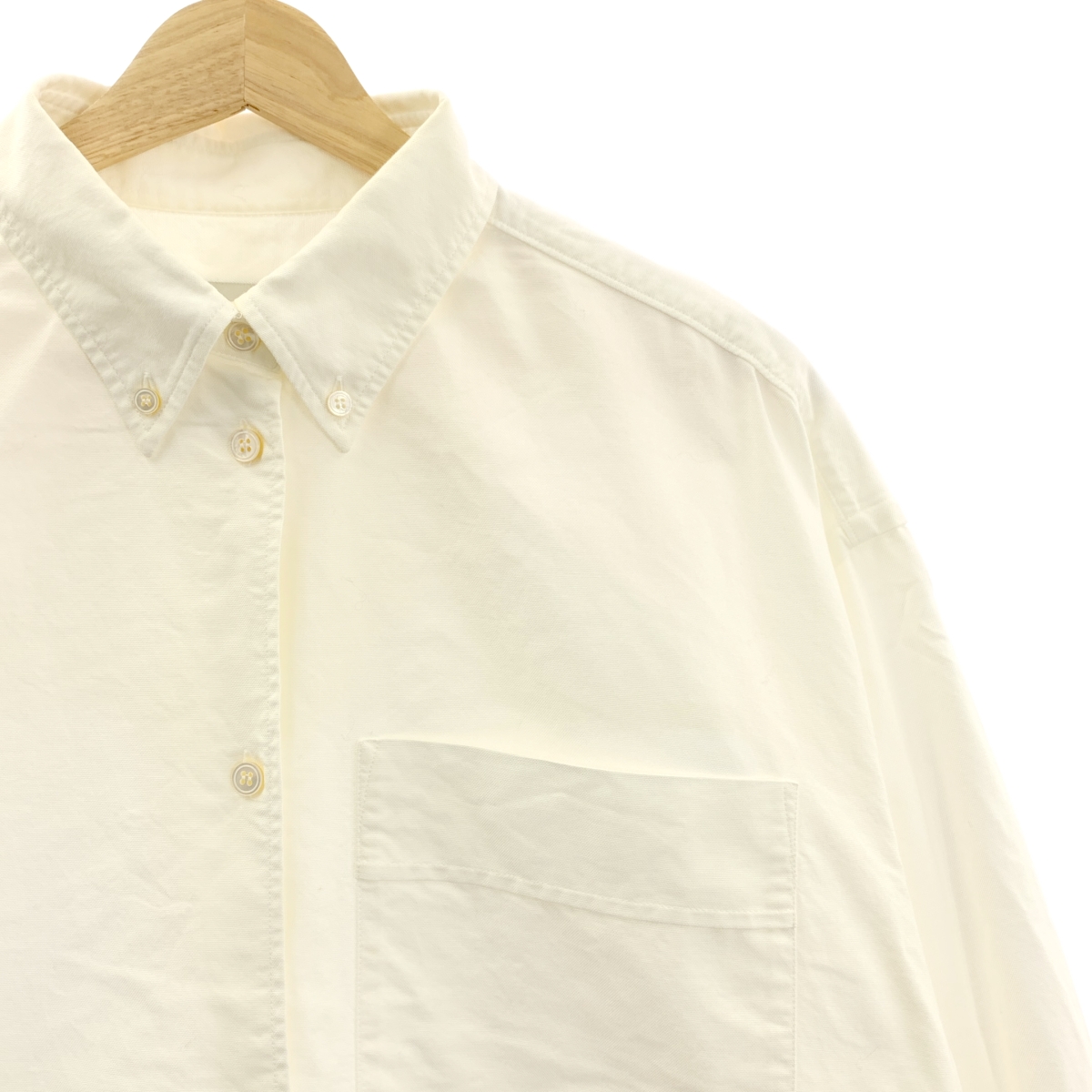 Studio Nicholson / スタジオニコルソン コットン ボタンダウン オックスフォード オーバー シャツ ブラウス