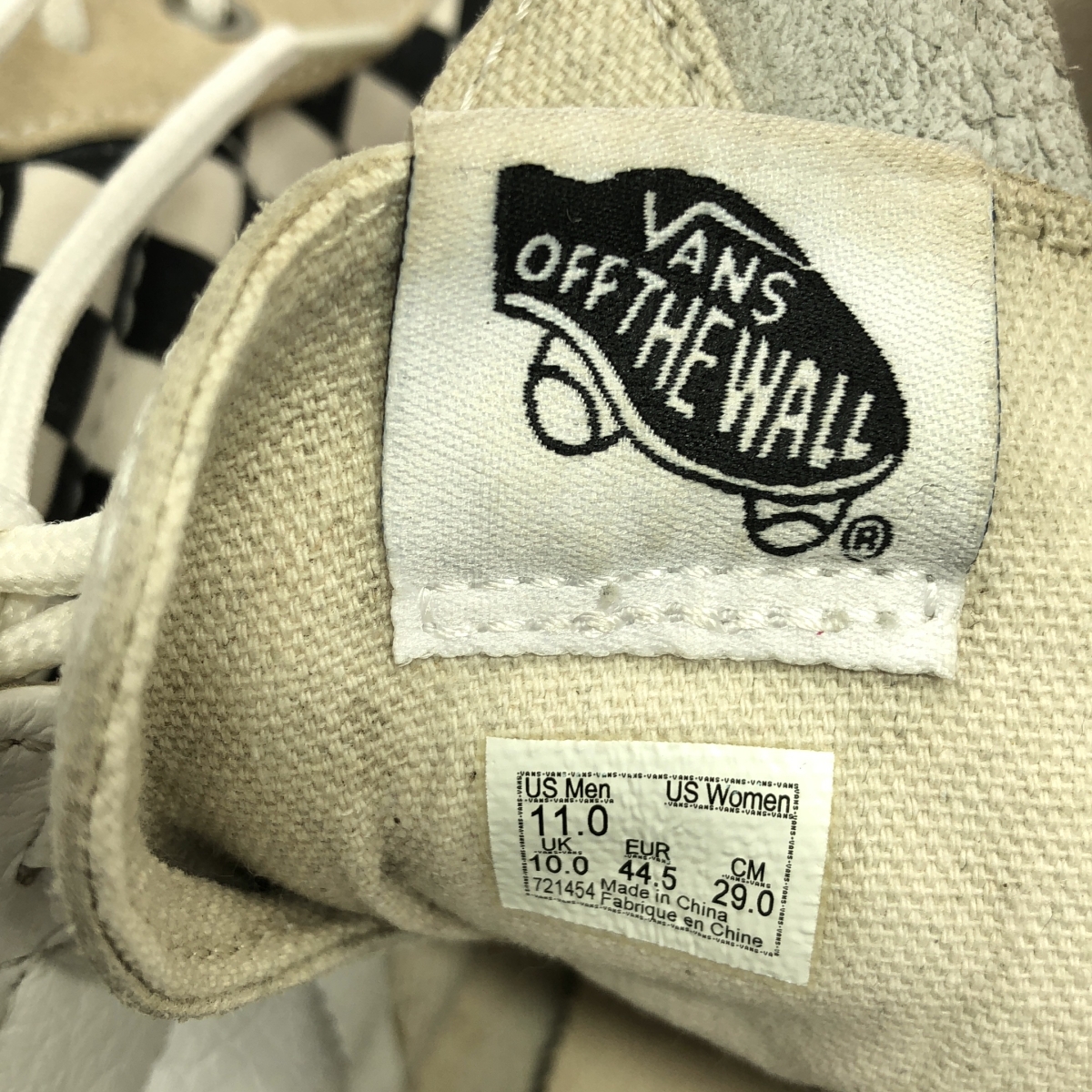 VANS / バンズ VAULT SK8-HI CAP LX MARSHMALLOW / ボルト ジップ ハイカット スニーカー