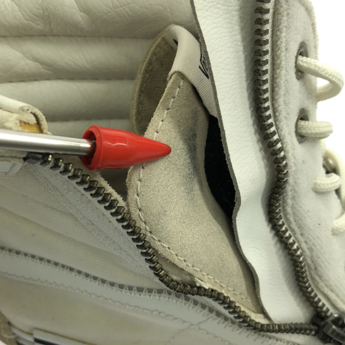 VANS / バンズ VAULT SK8-HI CAP LX MARSHMALLOW / ボルト ジップ ハイカット スニーカー