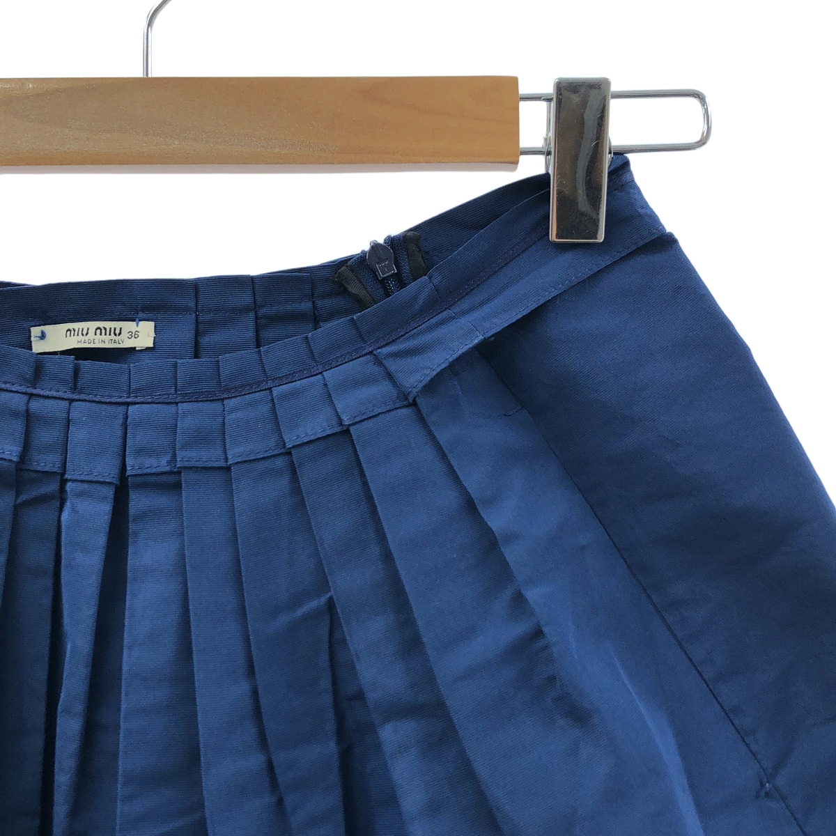 miu miu / ミュウミュウ タック プリーツ フレア スカート