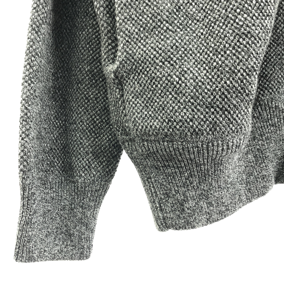 Crepuscule / クレプスキュール ×URBAN RESEARCH Moss Stitch Drivers Knit / コットン ニット ジップ ジャケット