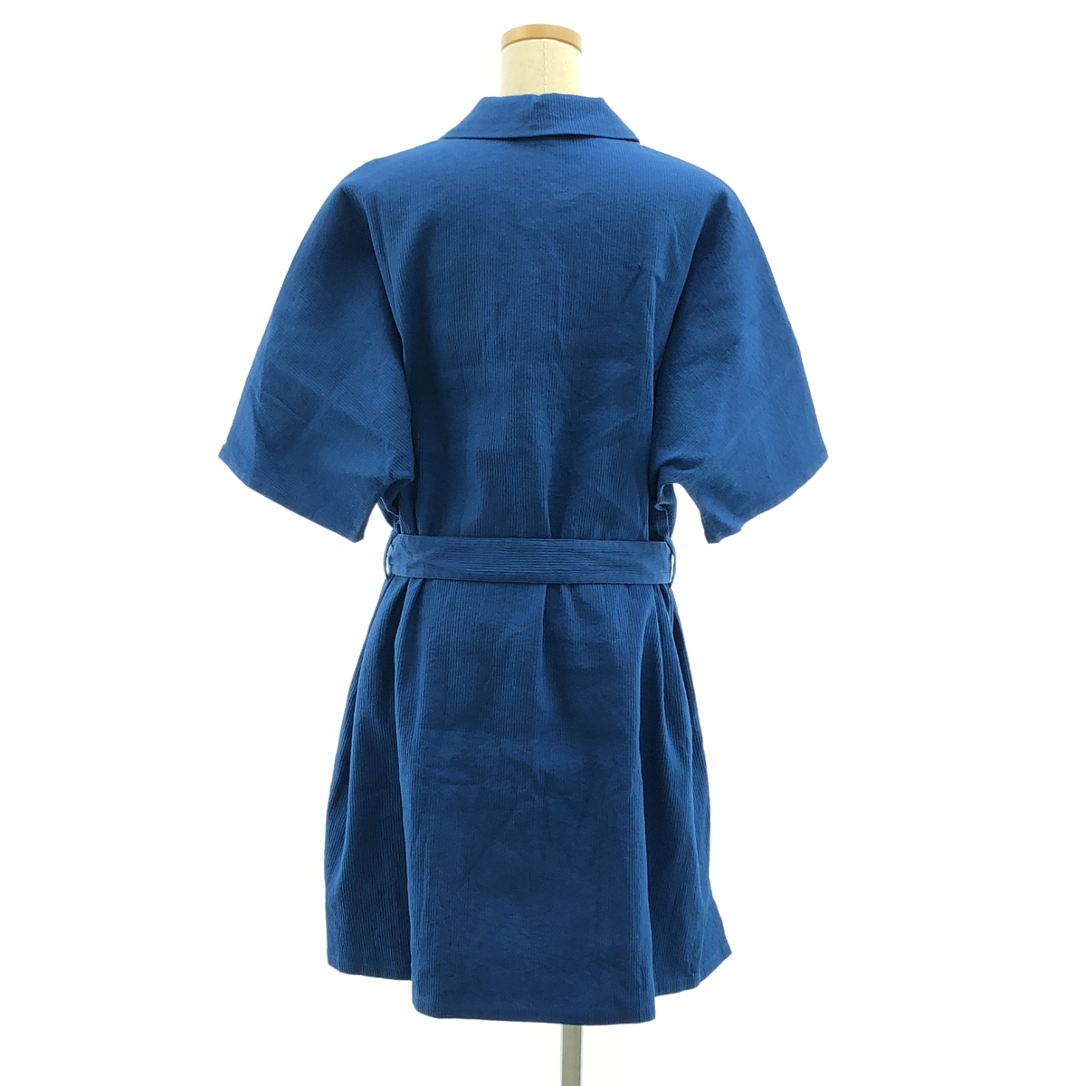 HERMES / エルメス ベルテッド シェーヌダンクル スリット オーバー ワンピース