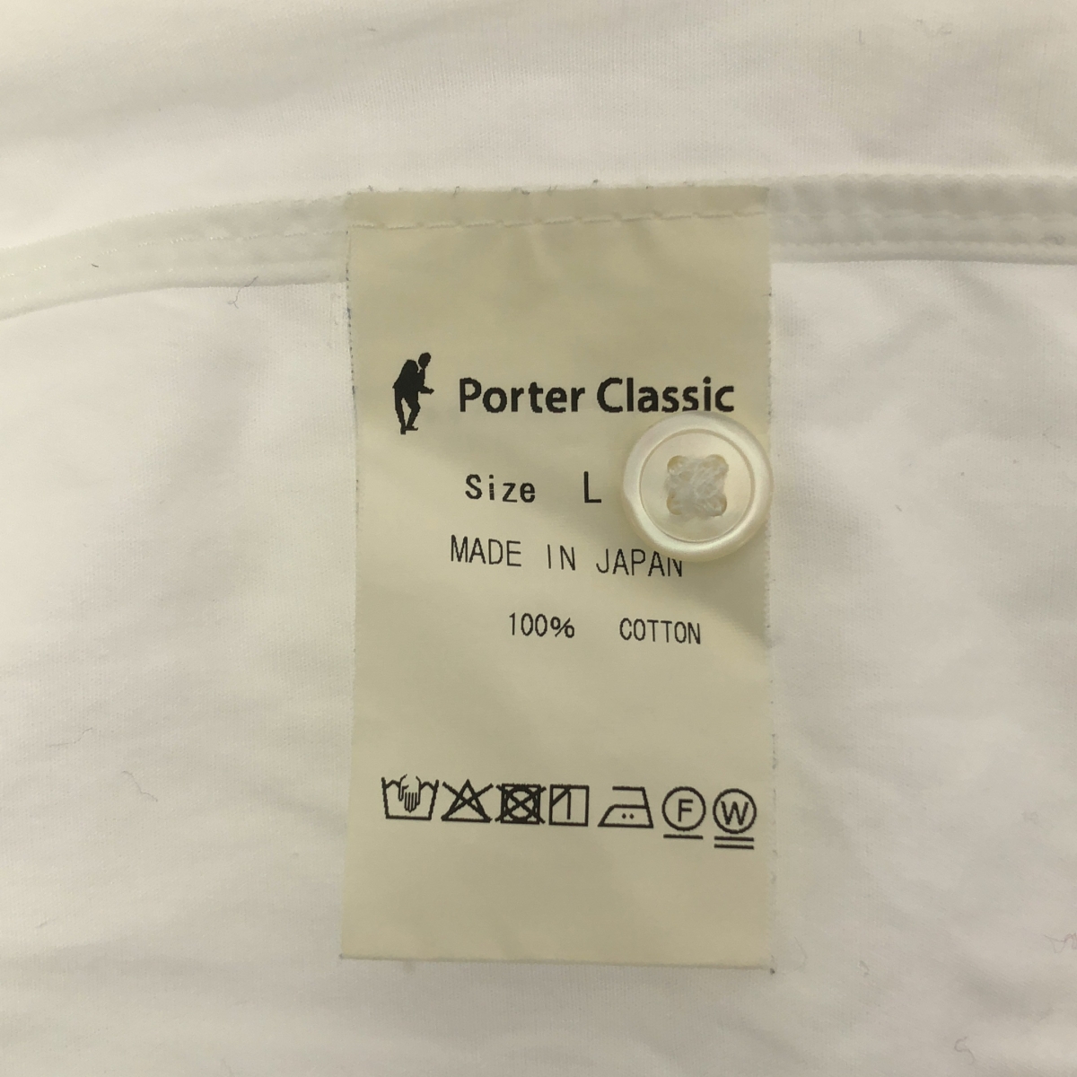 PORTER CLASSIC / ポータークラシック コットン ロールアップ シャツ