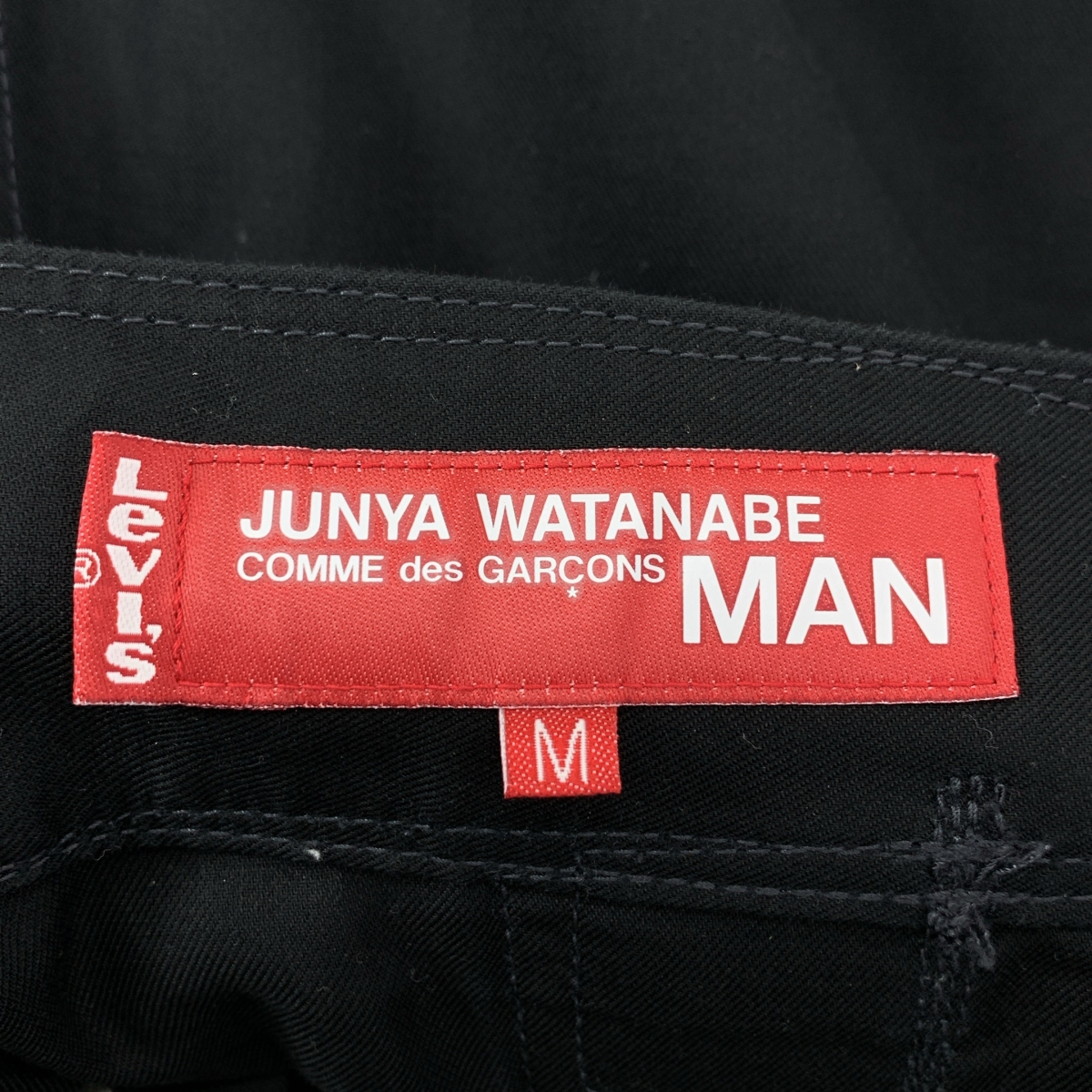 JUNYA WATANABE COMME des GARCONS MAN / ジュンヤワタナベコムデギャルソンマン ×Levi's リーバイス / レザーパーツサスペンダー付 コットン ペインターパンツ