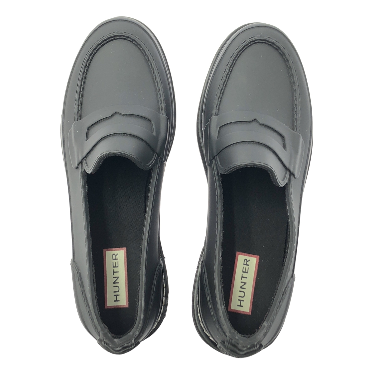 HUNTER / ハンター リファイン スティッチ ペニー ローファー レインシューズ