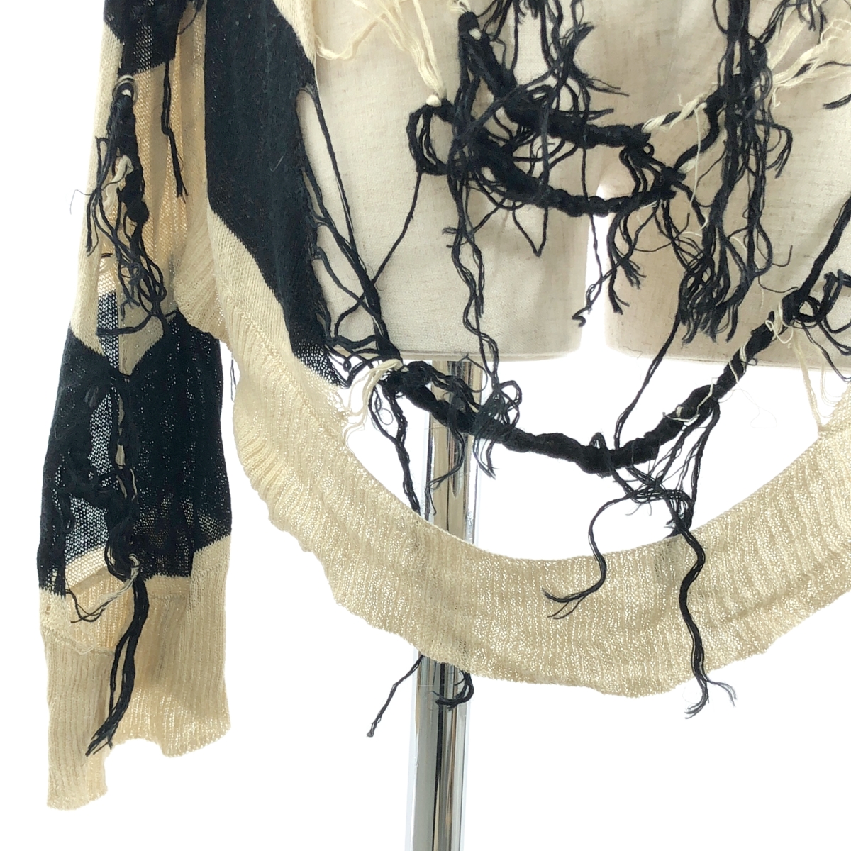 NOZOMI ISHIGURO / ノゾミイシグロ デストロイ加工 ボーダー ニット