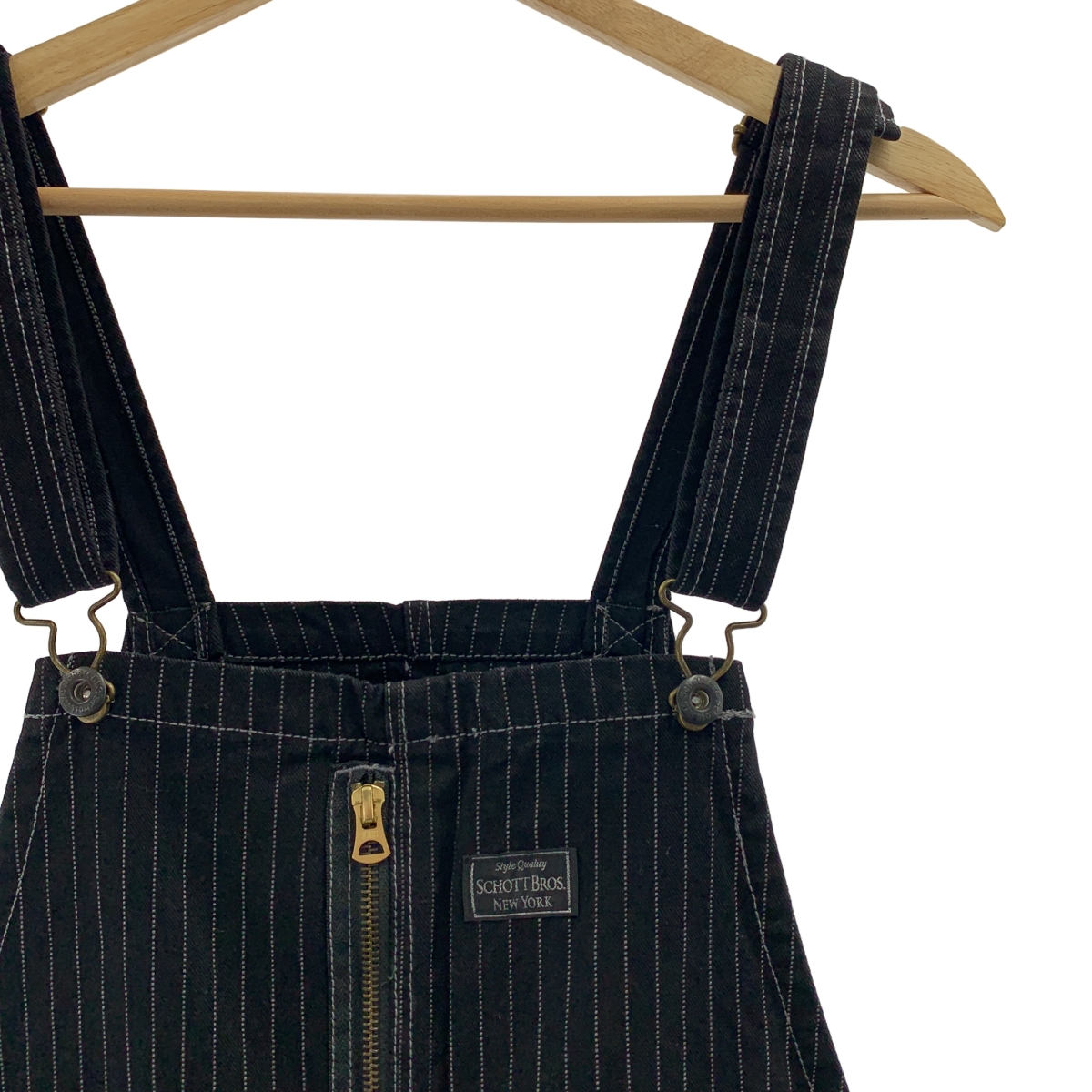 SCHOTT / ショット OLD HICKORY OVERALL ヒッコリー オーバーオール パンツ