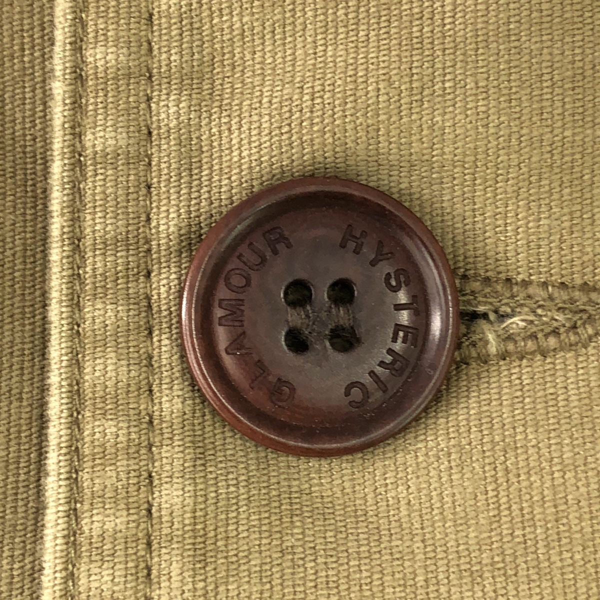 HYSTERIC GLAMOUR / ヒステリックグラマー コーデュロイ切替 ロゴボタン カバーオール ジャケット