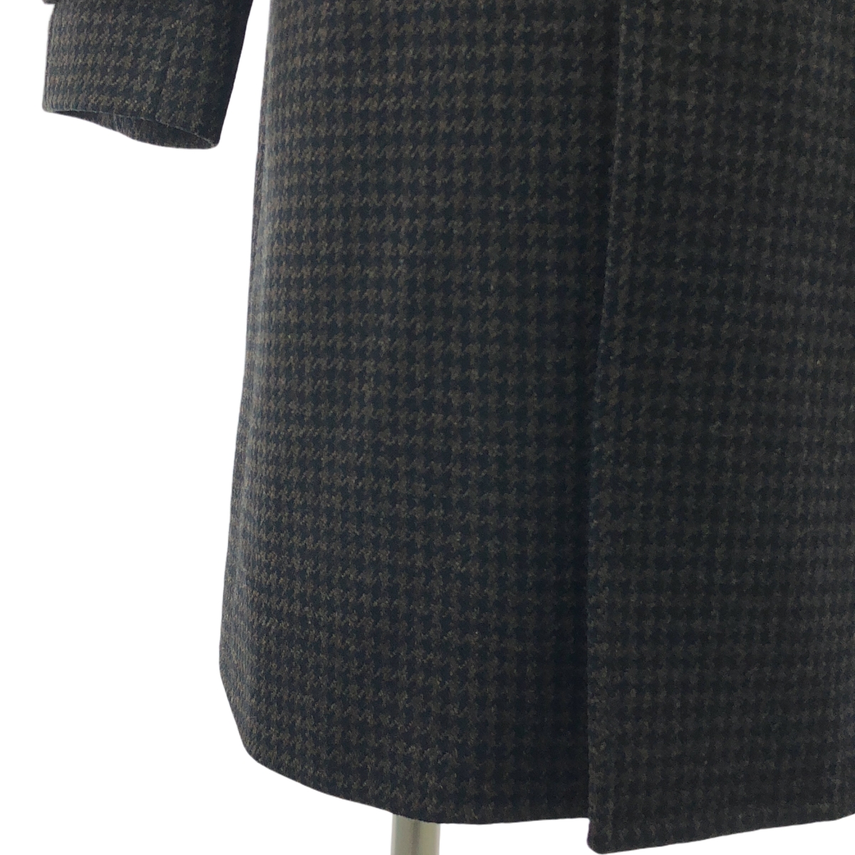 RING JACKET / リングジャケット ハウンドトゥース ウール チェスターコート