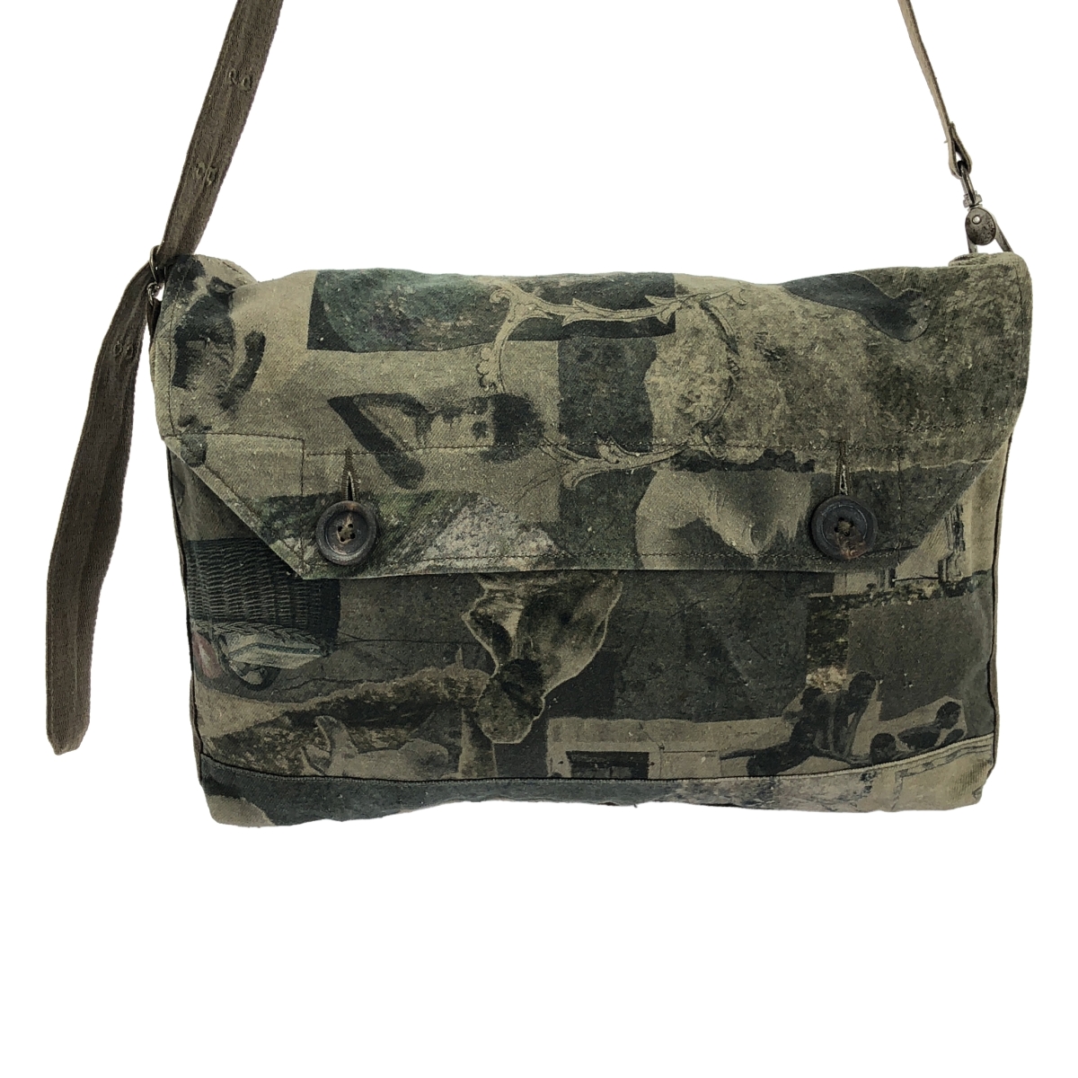 ziggy chen / ジギーチェン shoulder bag / 総柄 メッセンジャー フラップ ショルダーバッグ