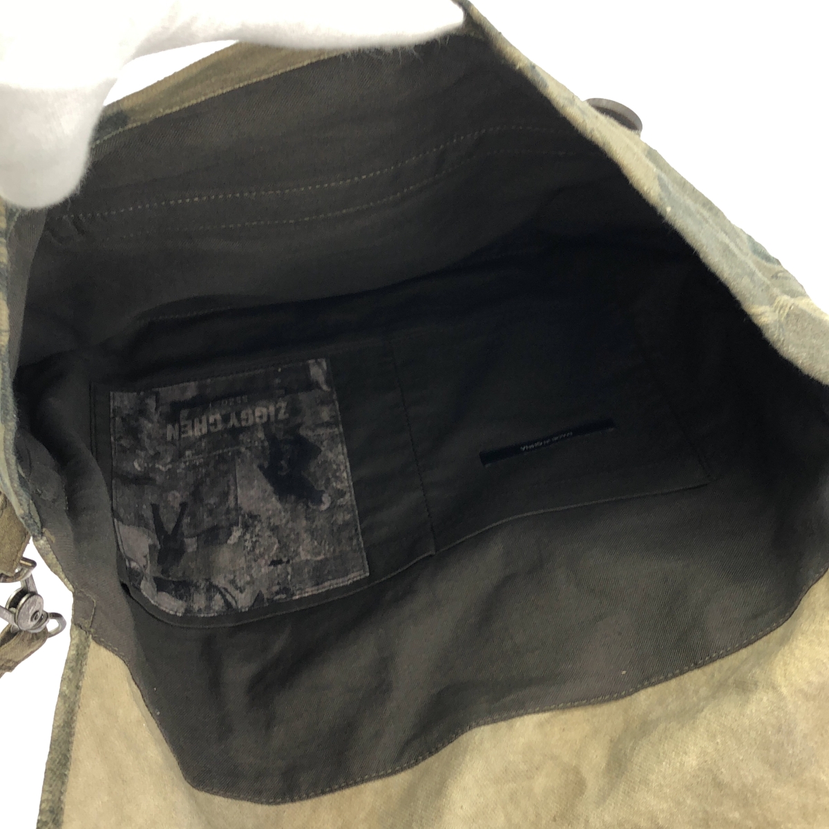 ziggy chen / ジギーチェン shoulder bag / 総柄 メッセンジャー フラップ ショルダーバッグ