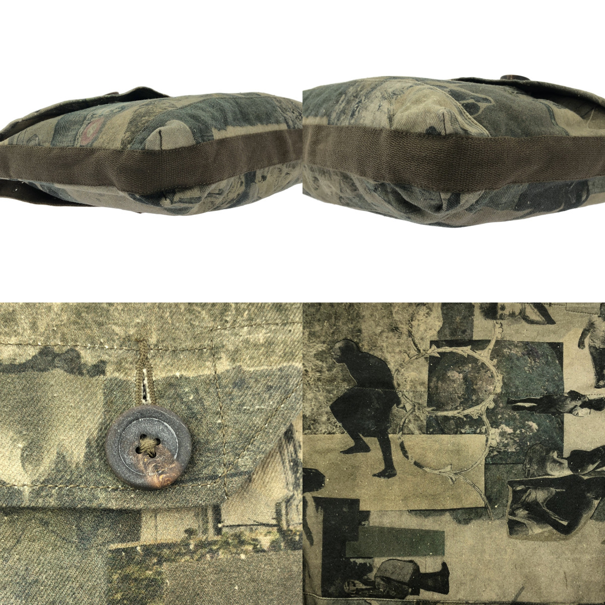 ziggy chen / ジギーチェン shoulder bag / 総柄 メッセンジャー フラップ ショルダーバッグ