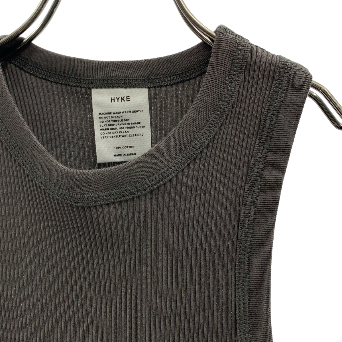 HYKE / ハイク リブ タンクトップ