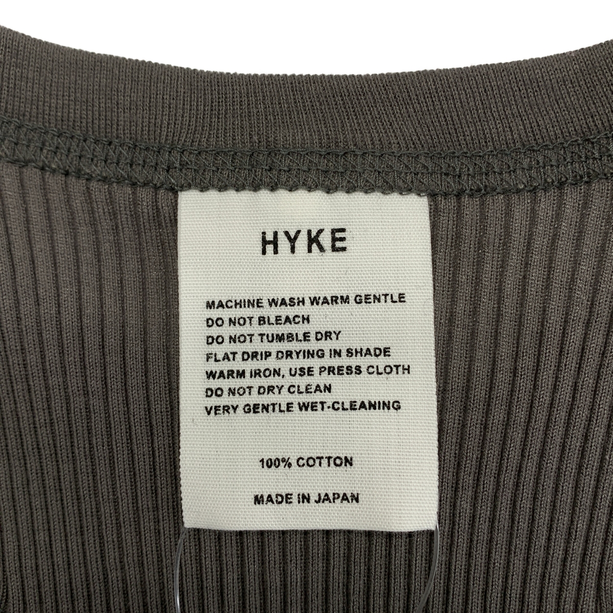 HYKE / ハイク リブ タンクトップ