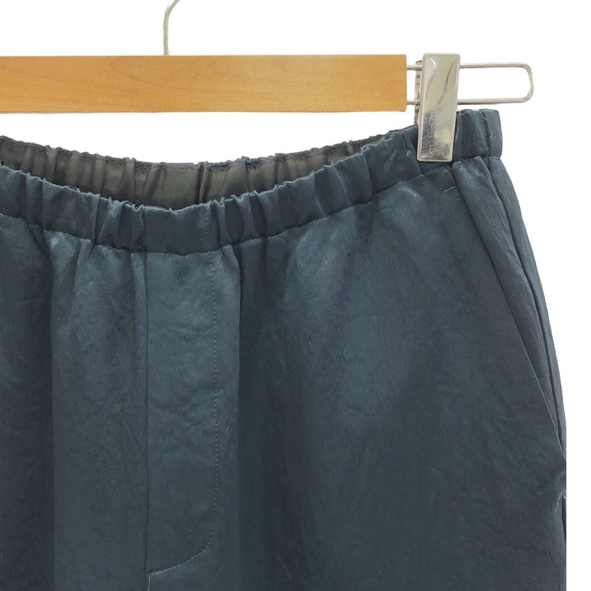 ENCHAINEMENT / アンシェヌマン サテン アセテート イージーパンツ