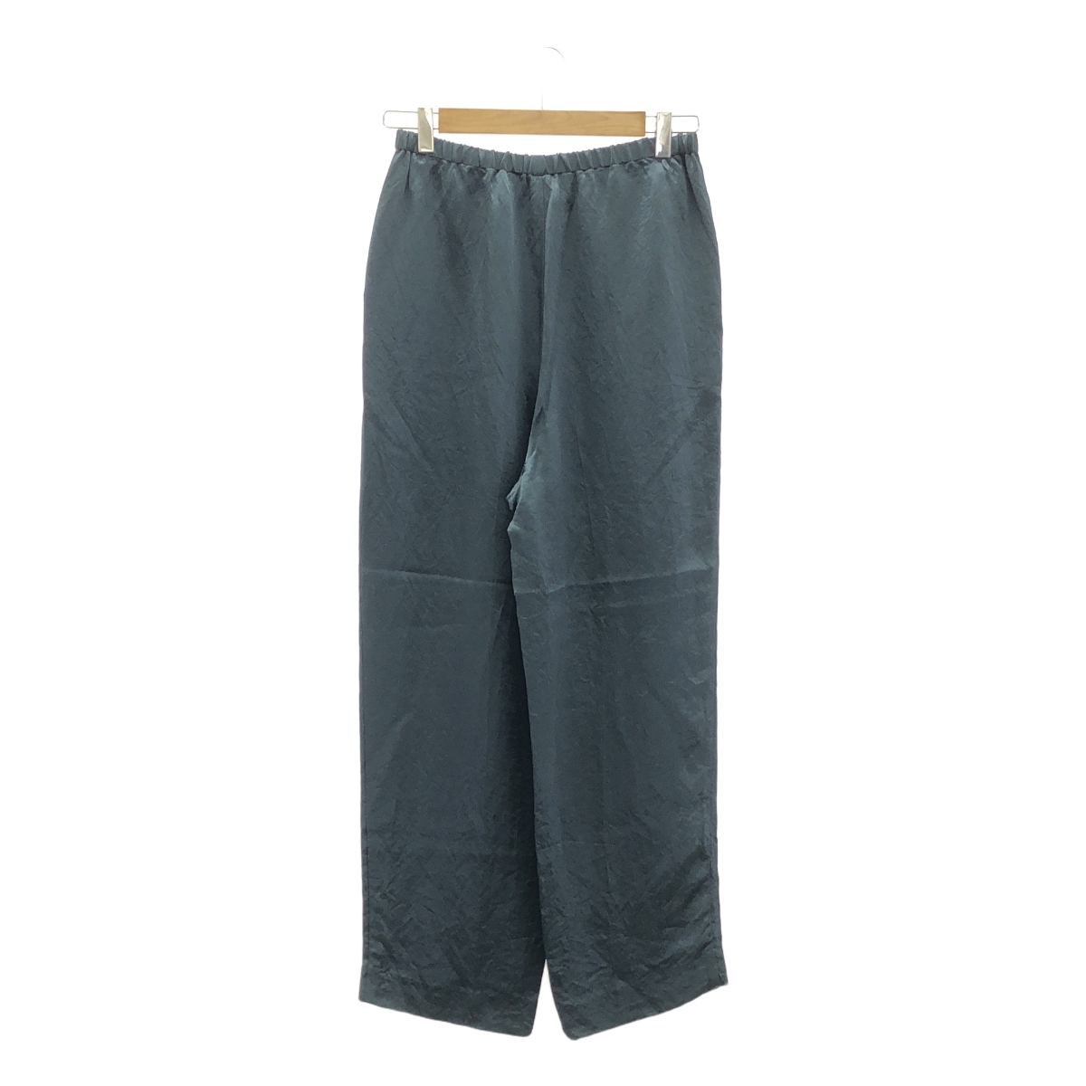 ENCHAINEMENT / アンシェヌマン サテン アセテート イージーパンツ